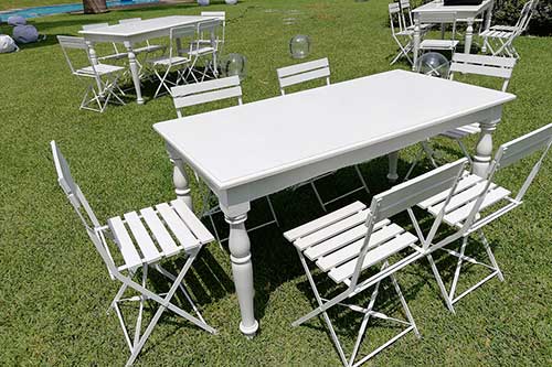 Mesa y Sillas de Madera Vintage (1)